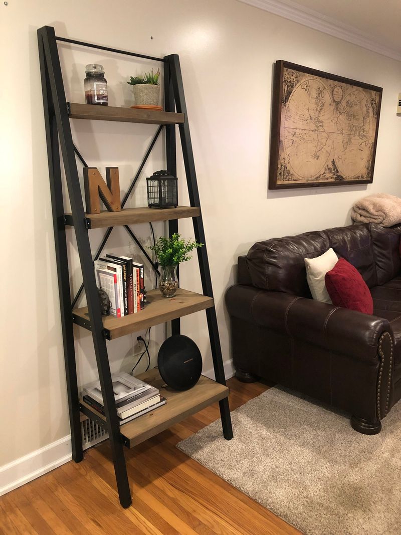 Rustic Ladder Display Shelving