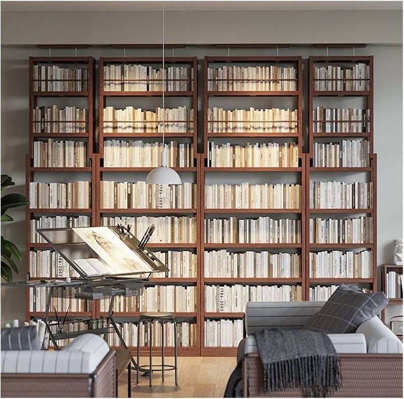 Floor-to-Ceiling Bookshelves