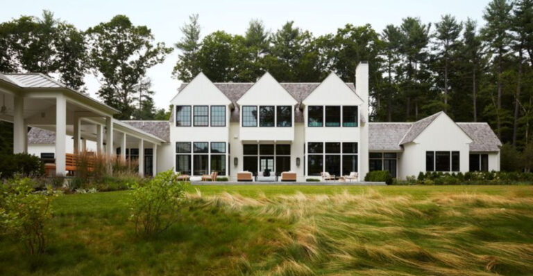 Tour This Traditional-Meets-Modern Massachusetts Home With Bold Design Moments And Serene Natural Views