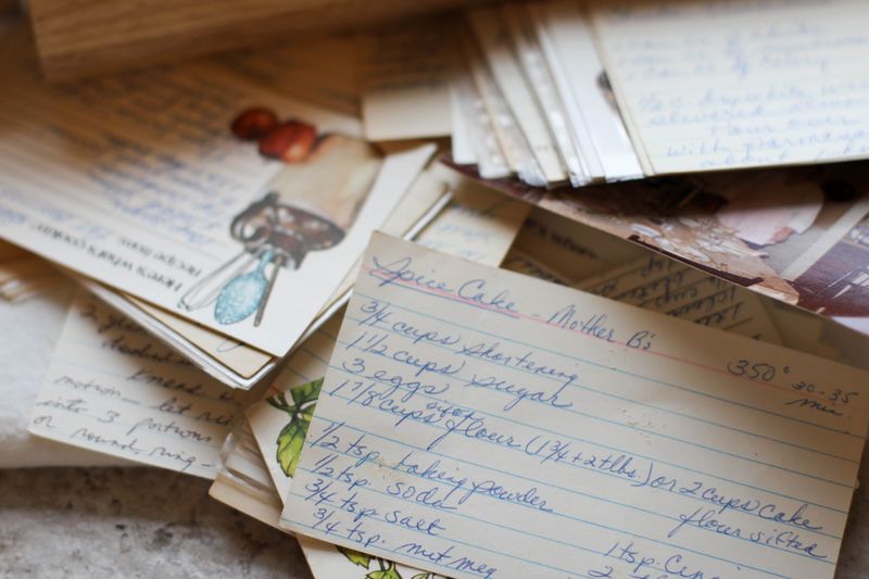 Old Recipe Cards