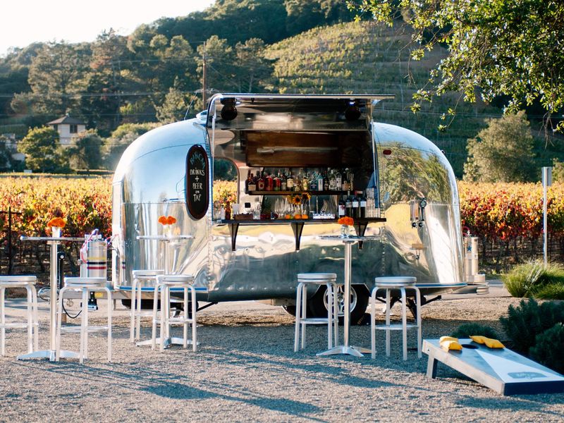 Vintage Airstream Bar Station