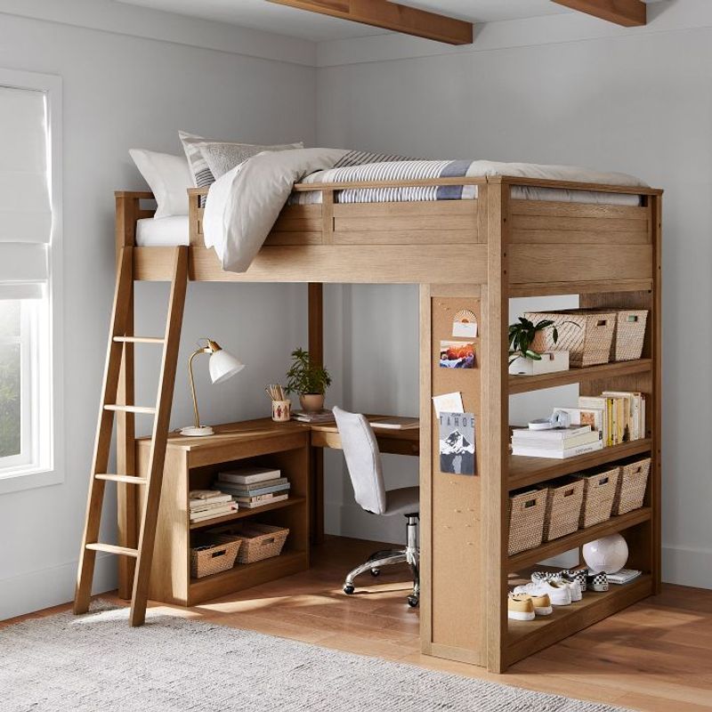 Loft Bed With Study Desk Underneath