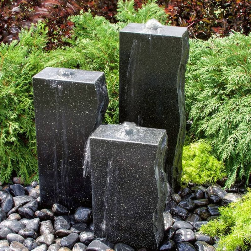 Granite pillar fountains