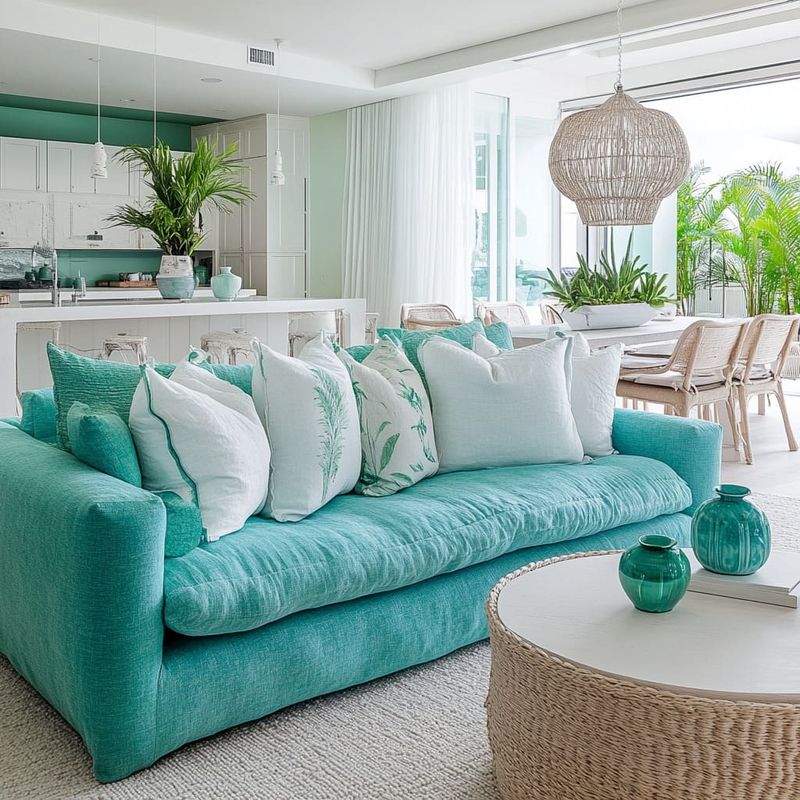 Fading Away: Bright Turquoise