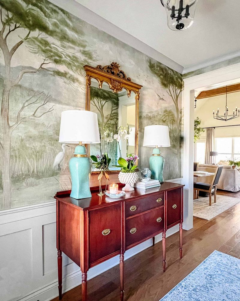 Consider mural-style designs for drama