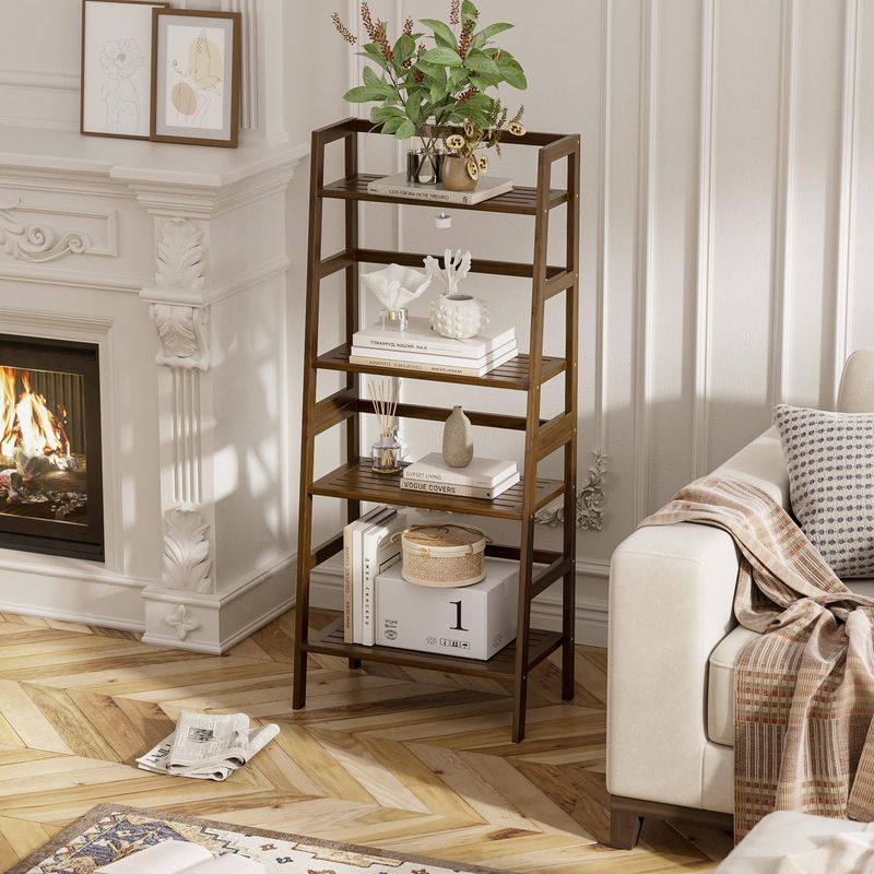 Use Ladder-Style Shelves