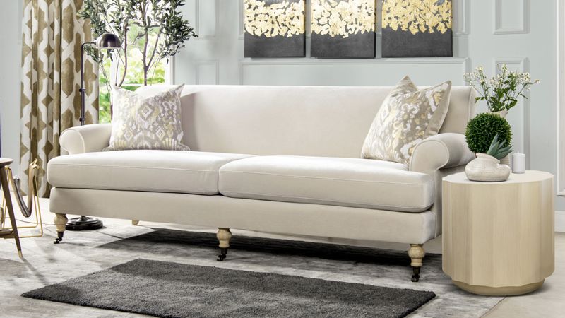 Lawson sofas with rolled arms