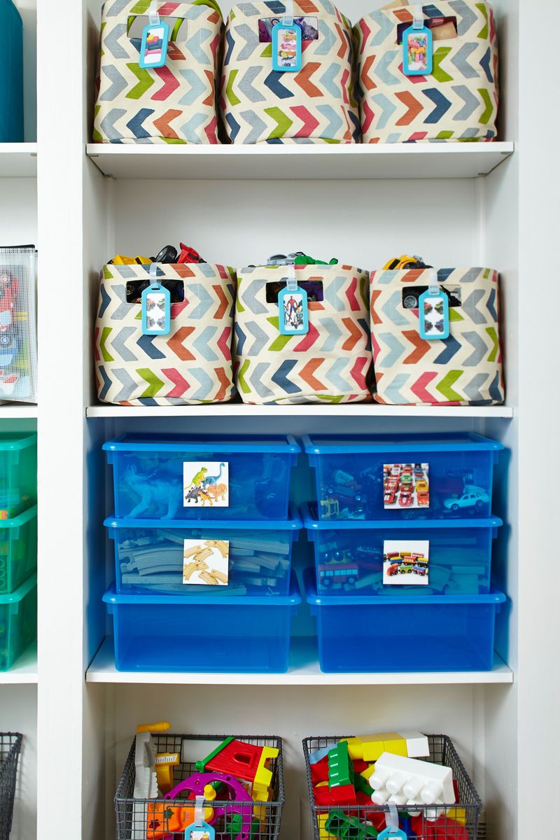 Create Color-Coded Storage Bins