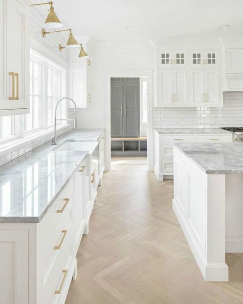 All-White Clinical Kitchens