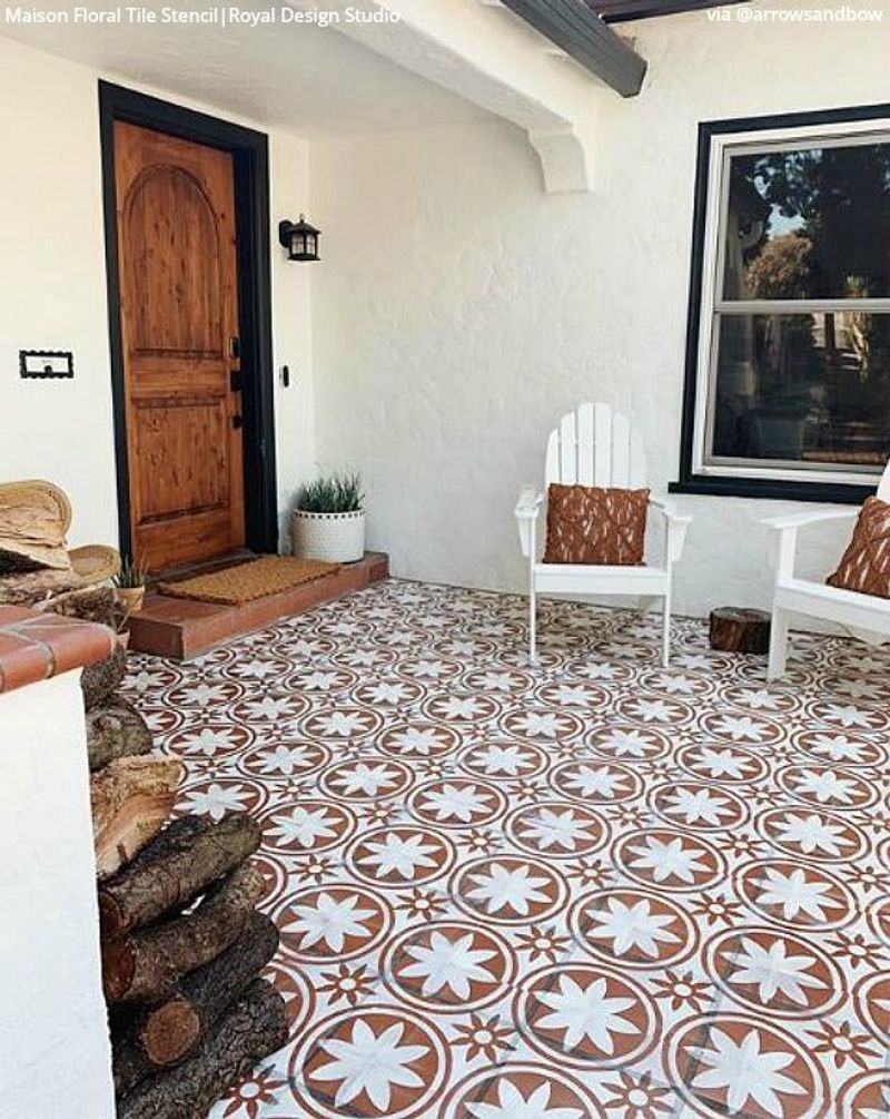 Stenciled Wood Floors
