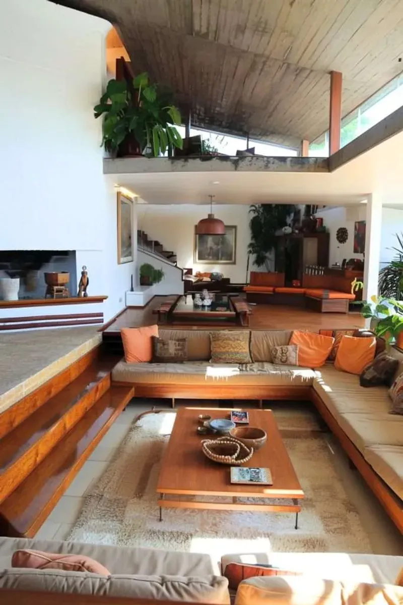 Modular pit sofas