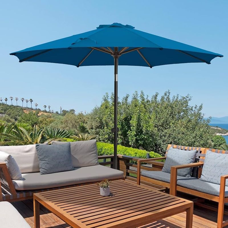 Fade-Resistant Sunbrella Fabric Umbrella
