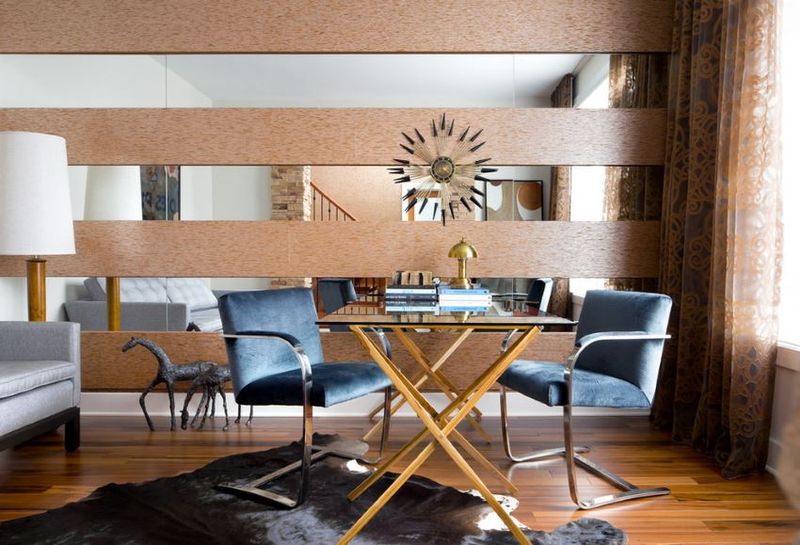 Mirrored Accent Walls