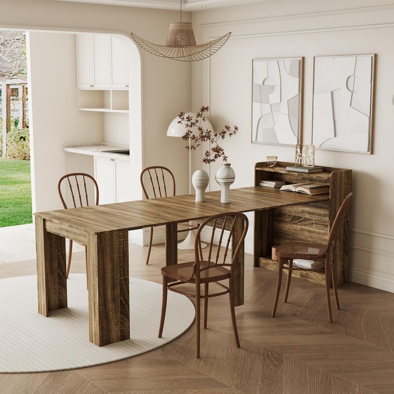 Convertible Console-To-Dining Tables