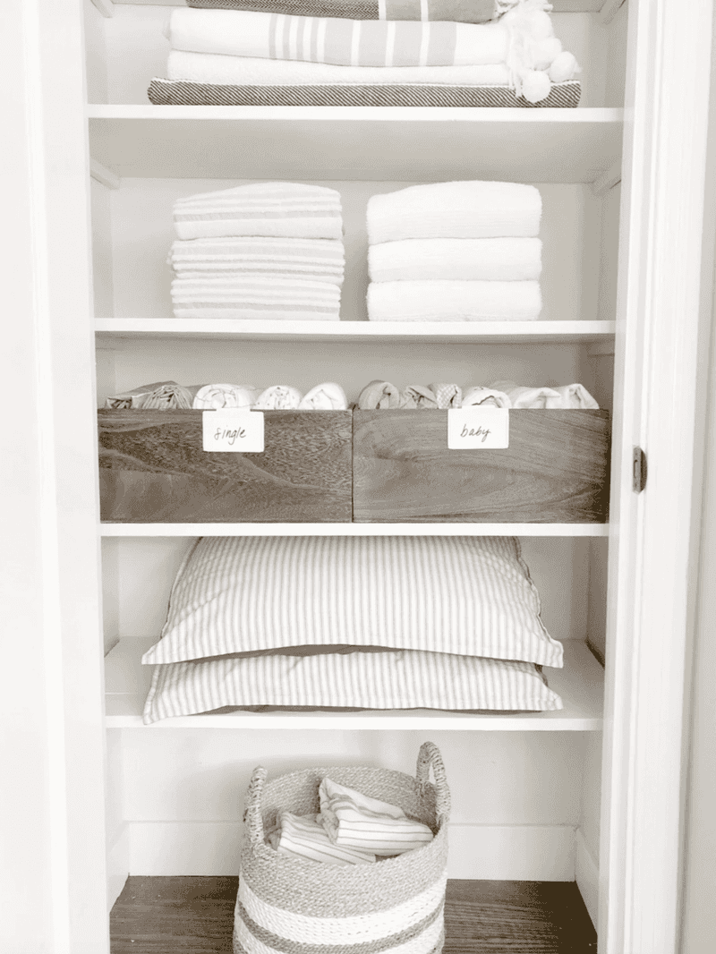 Designate One Shelf Per Bed Size