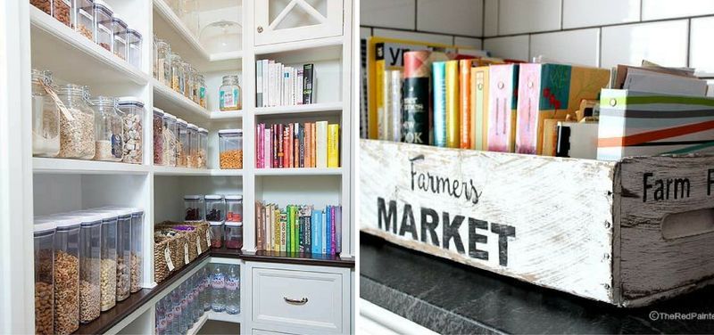Display Colorful Cookbooks