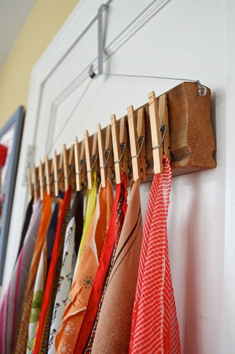 Create a Scarf and Belt Organizer