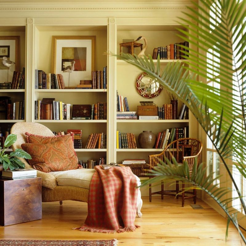 Fill Bookshelves With Personal Collections And Memories