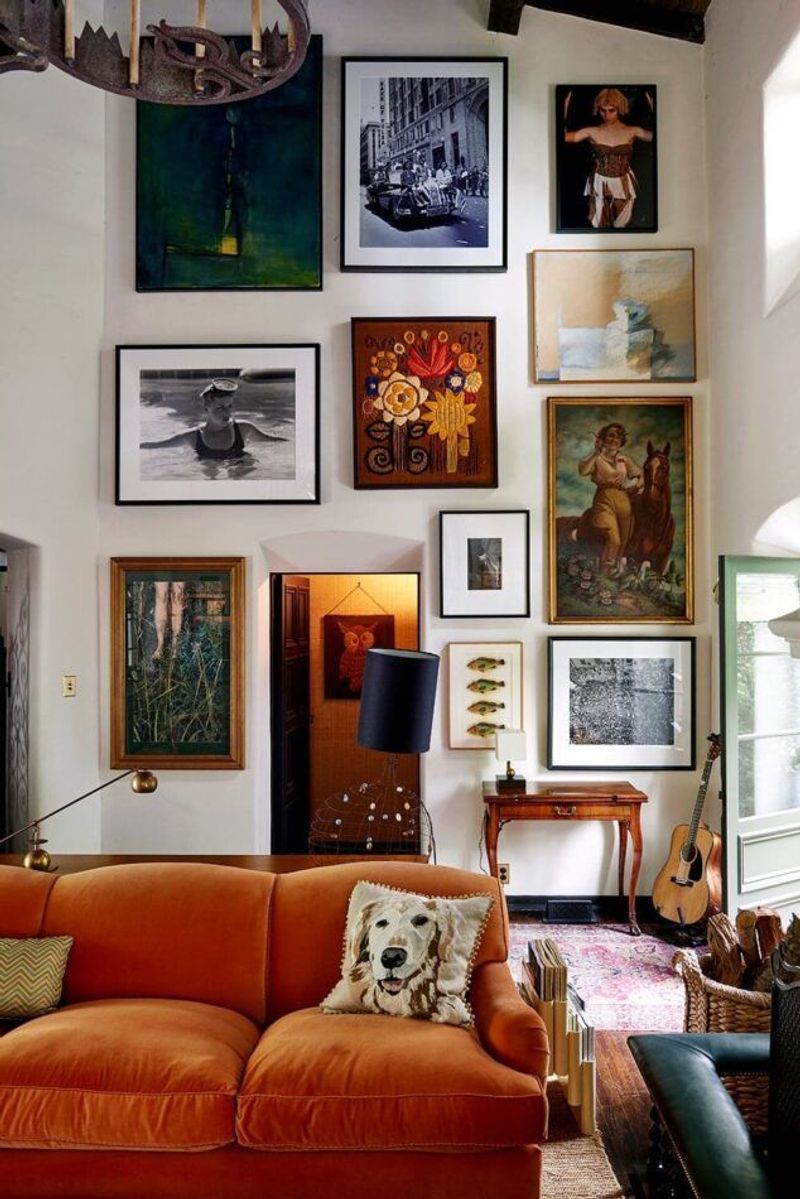 Try a Salon-Style Eclectic Arrangement