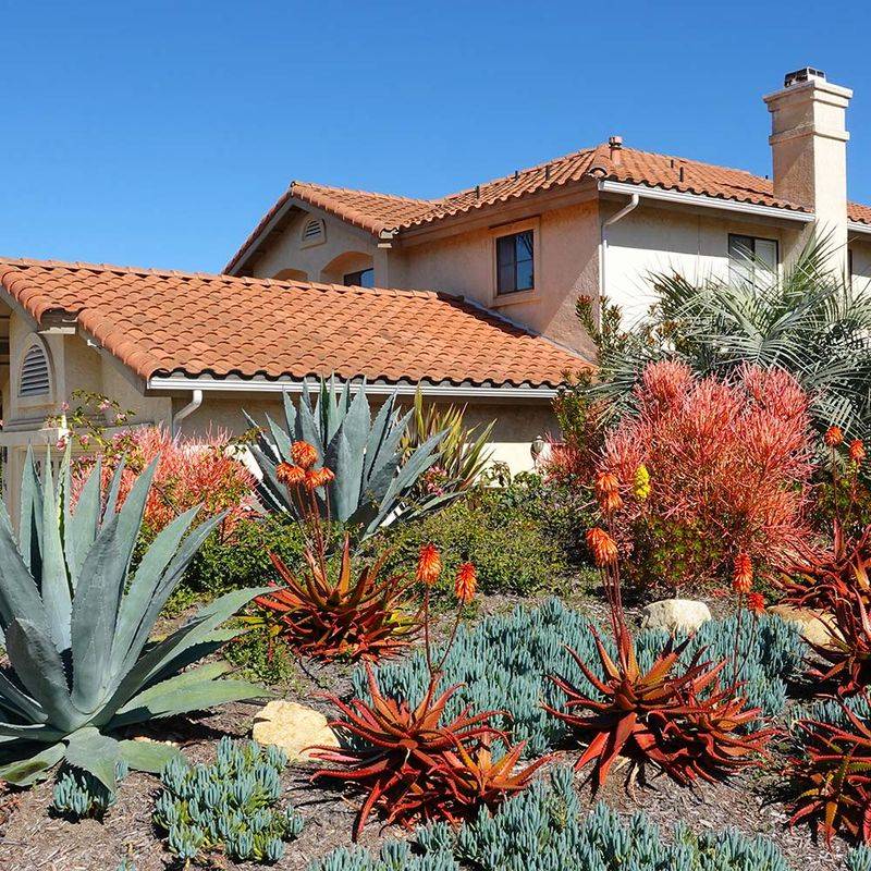 Homes With Extensive Lawns And Water-Hungry Landscaping