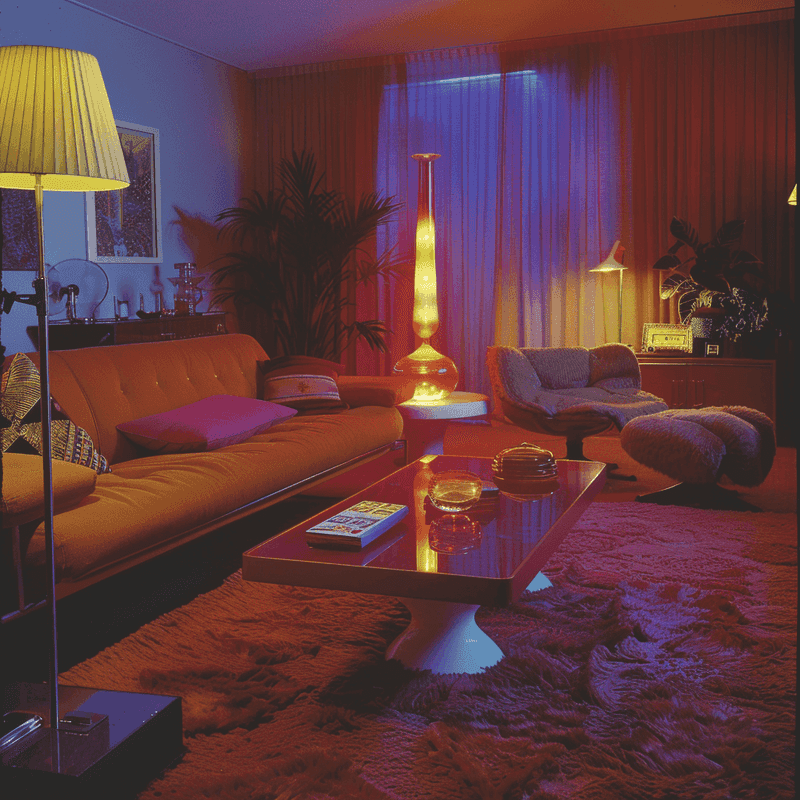 Lava Lamp Integrated Seating