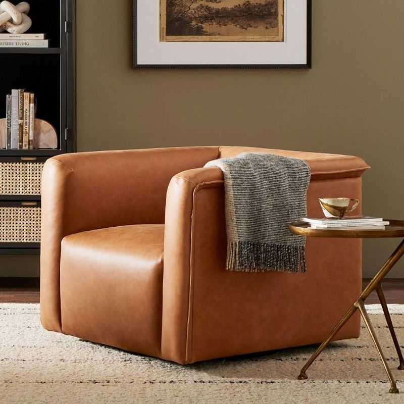 Leather And Wool For Home Offices