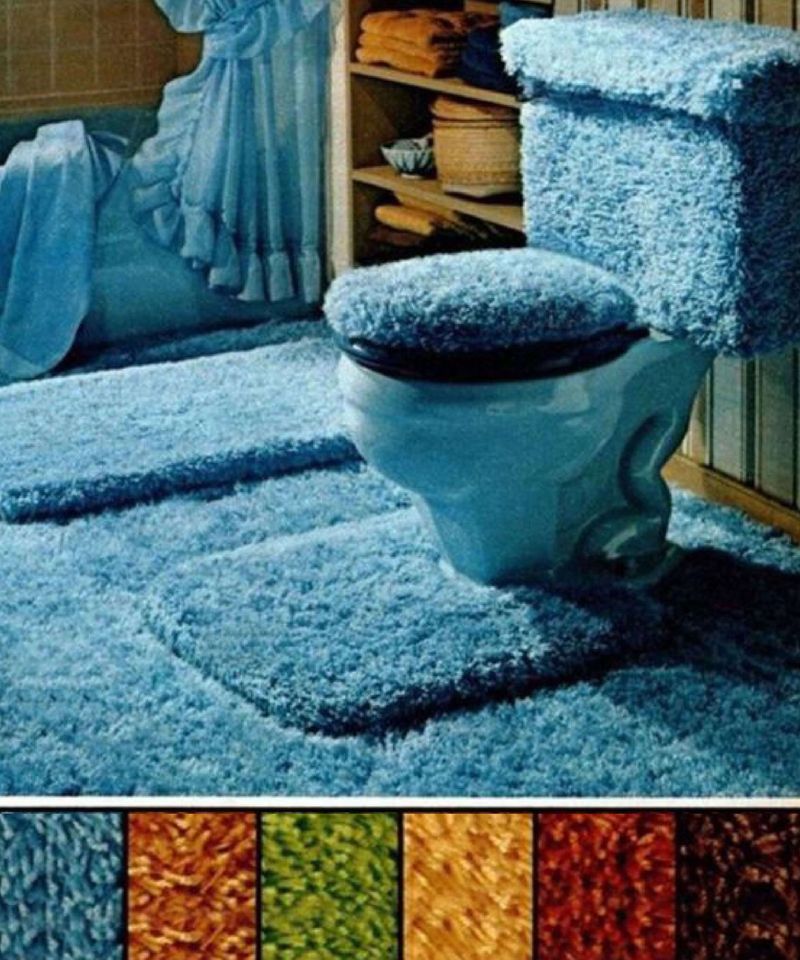 Toilet Seat Covers and Matching Rugs