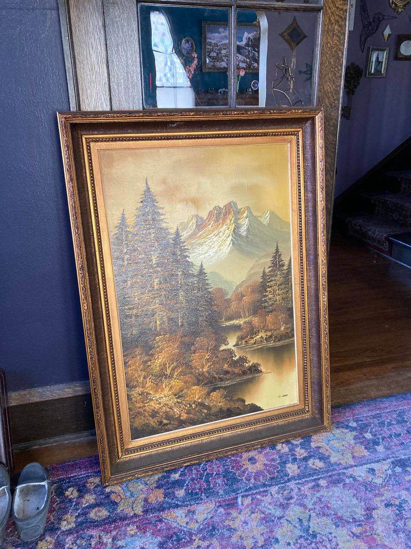 Oil Paintings In Ornate Gilded Frames