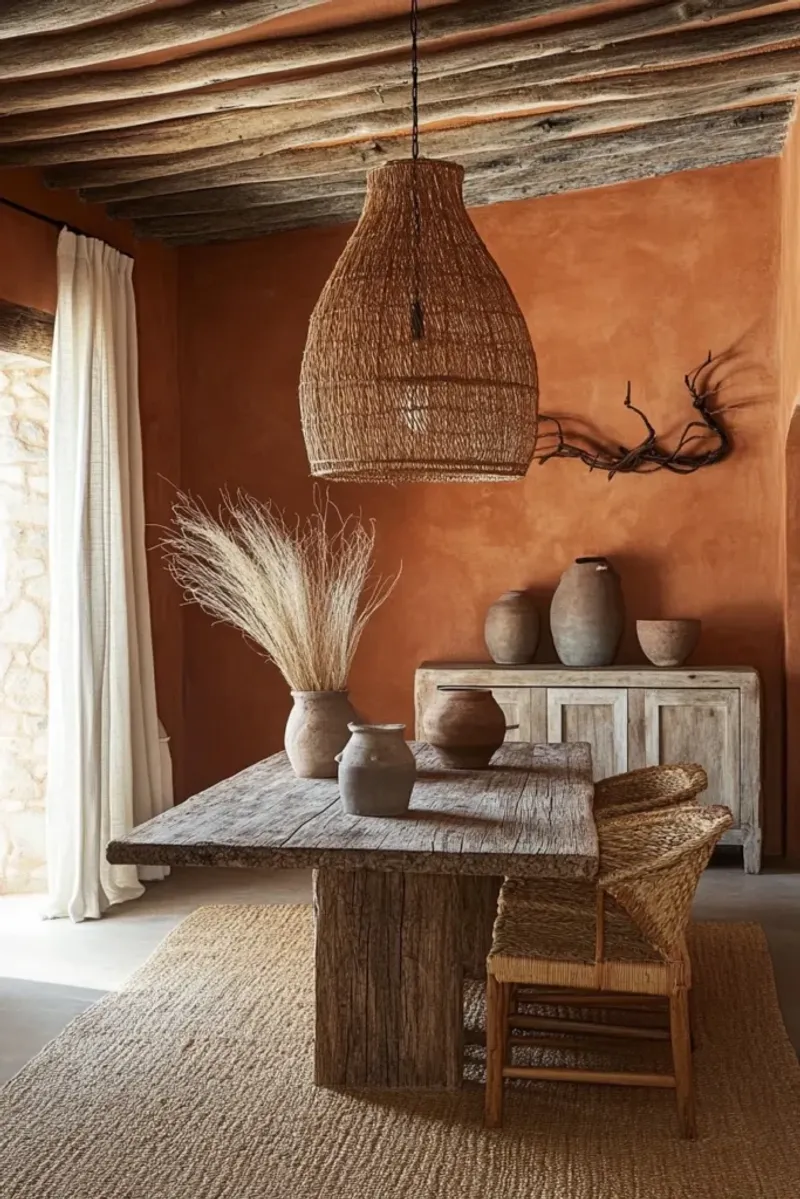 Floor-To-Ceiling Curtains In Natural Linen