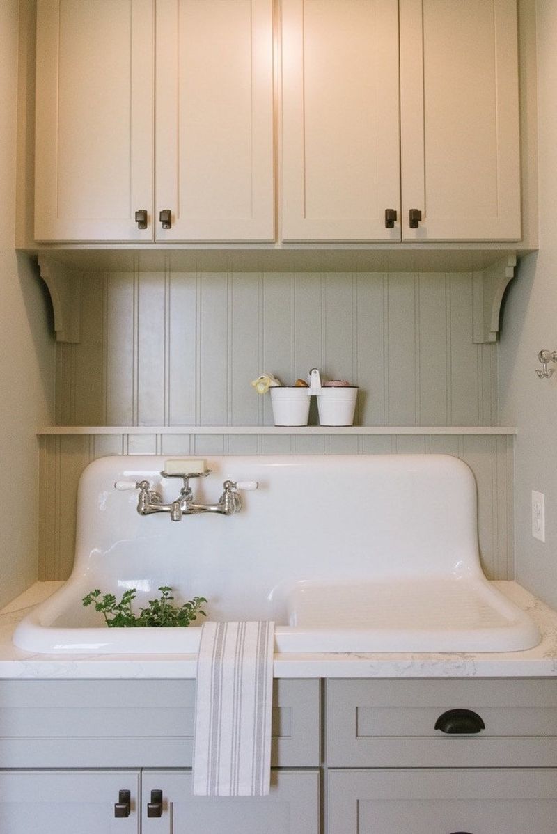 Porcelain Drainboard Sink