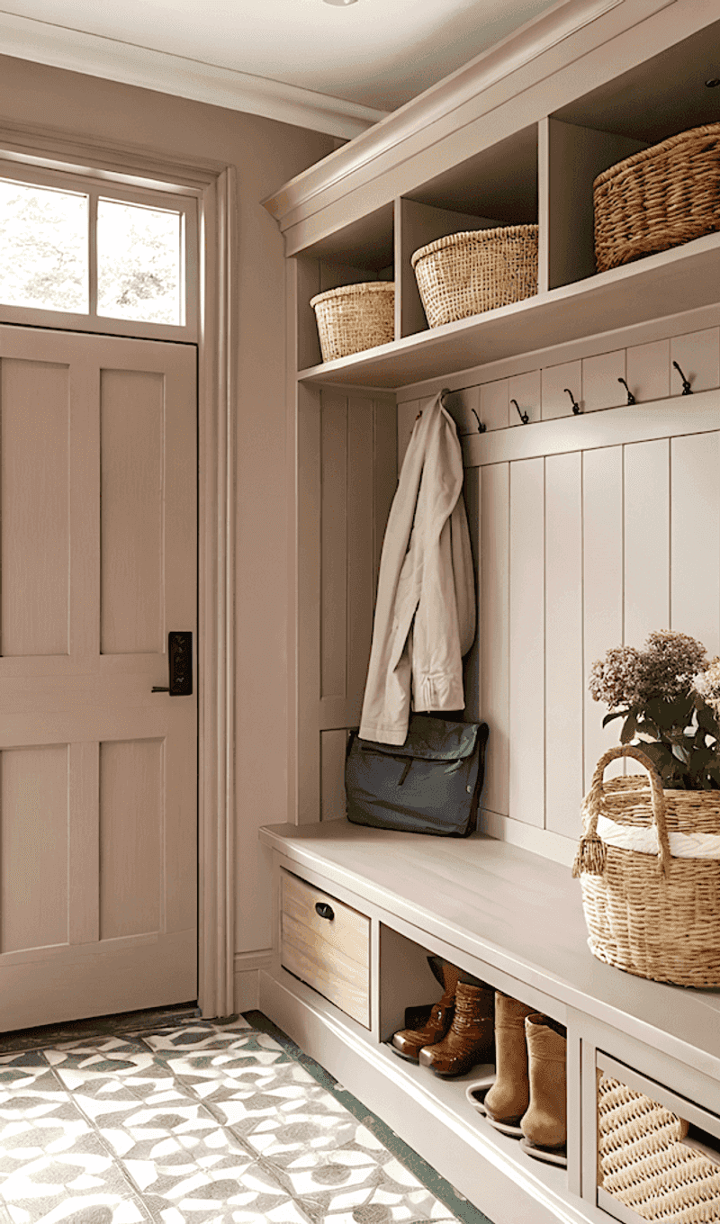 Welcoming Mudroom Entry