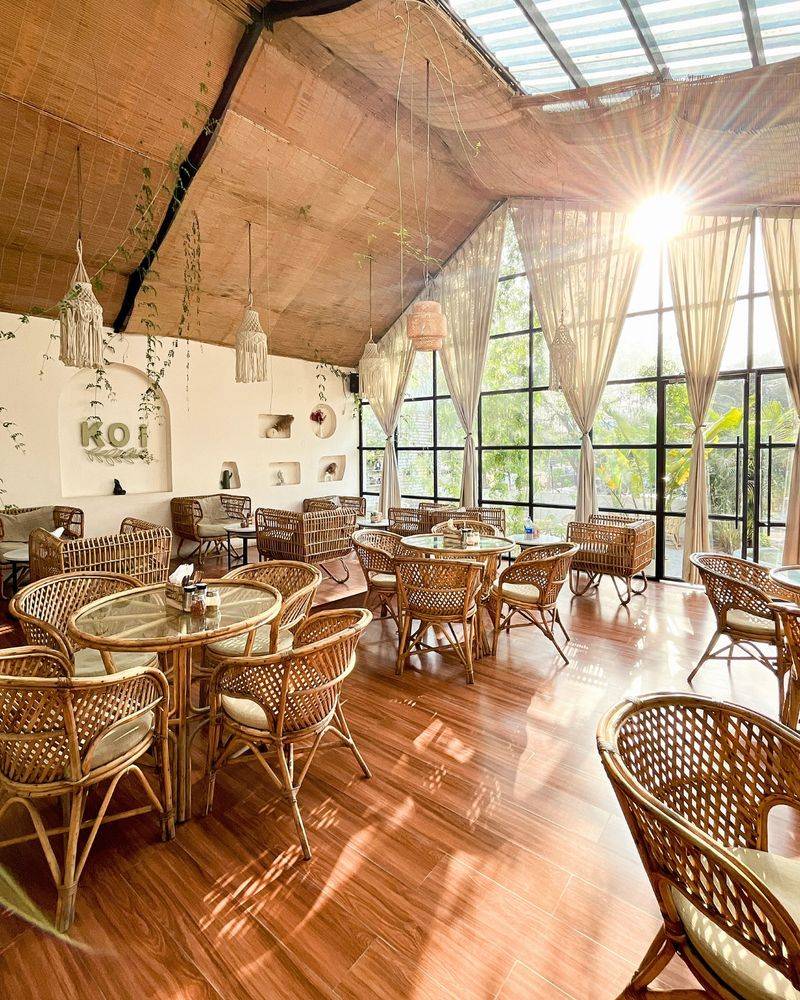 Sunlit Cafe Windows