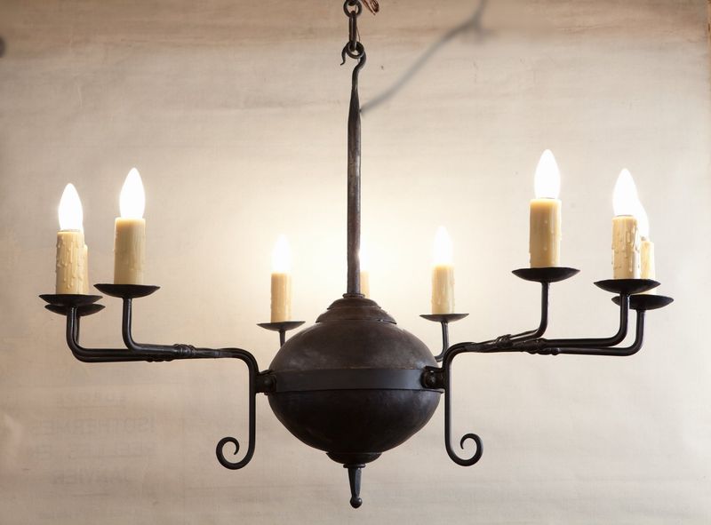 Vintage Wrought Iron Chandeliers