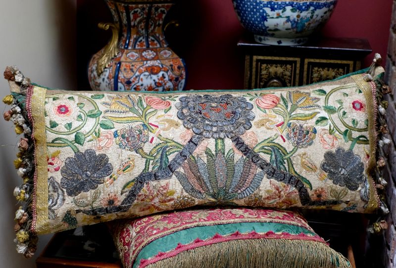 Embroidered Throw Pillows