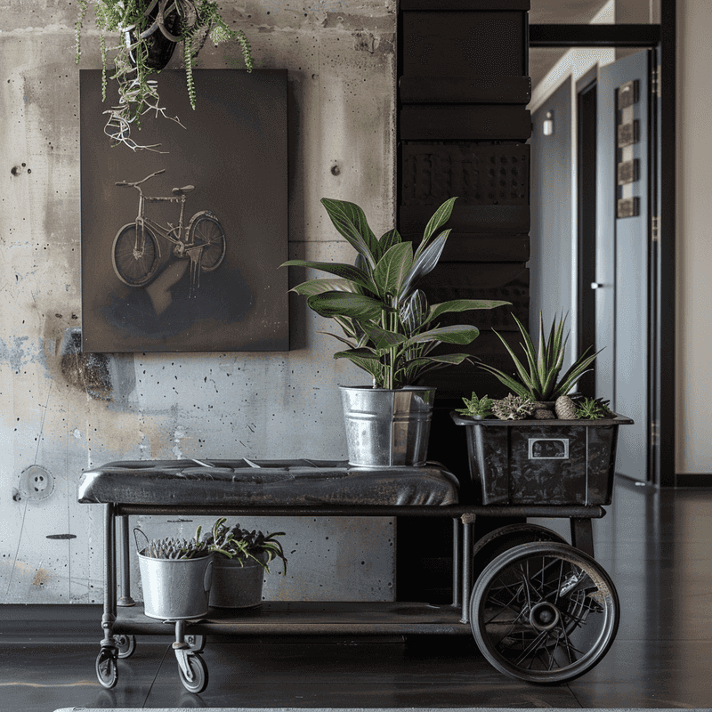 Repurposed Factory Carts