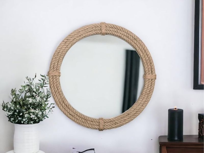 Rope-Wrapped Mirror