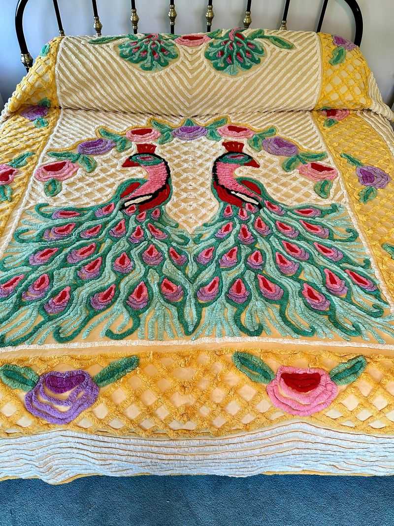 Embroidered Chenille Bedspreads