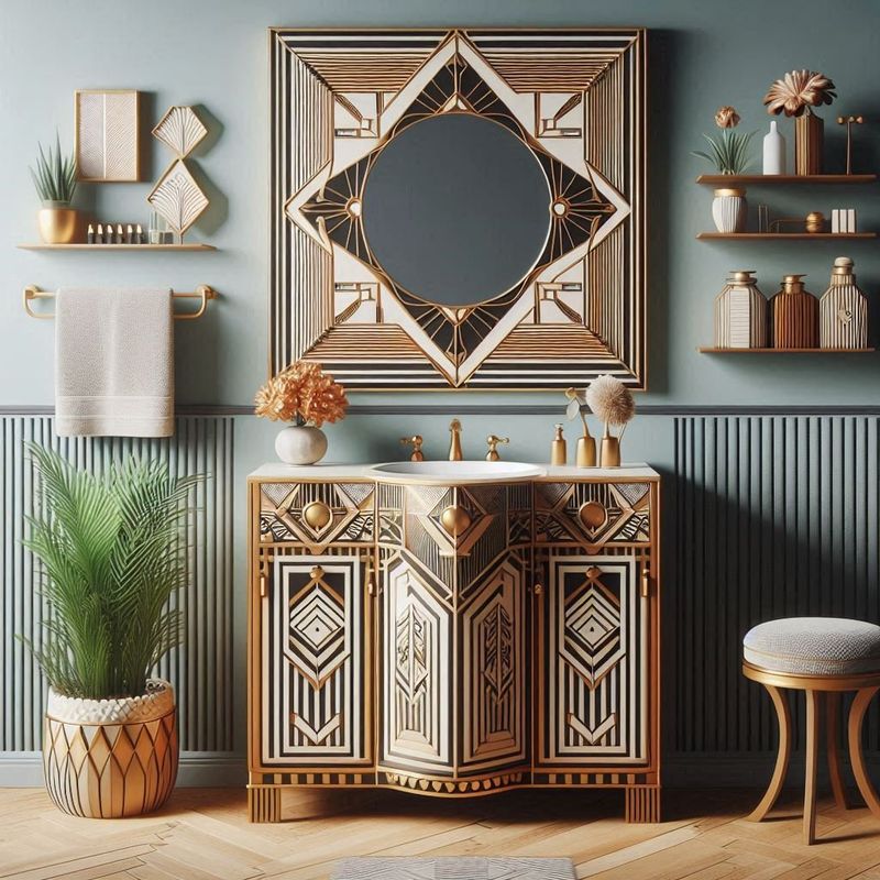 Art Deco Vanity Setup