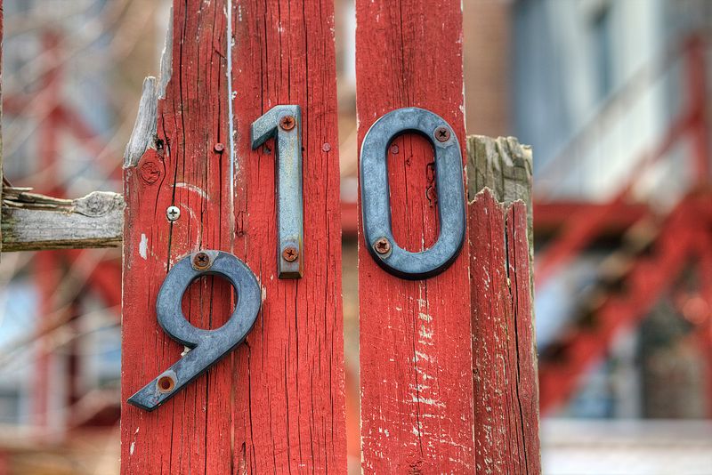 Neglected House Numbers