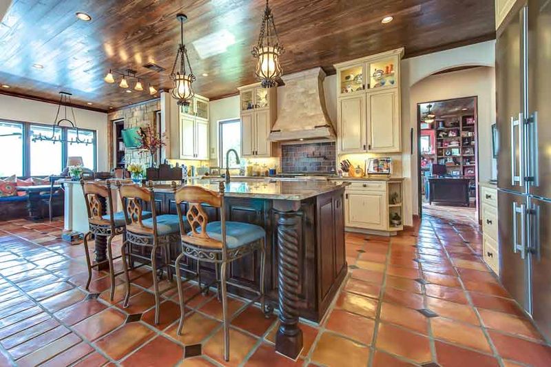 Terracotta tile accents