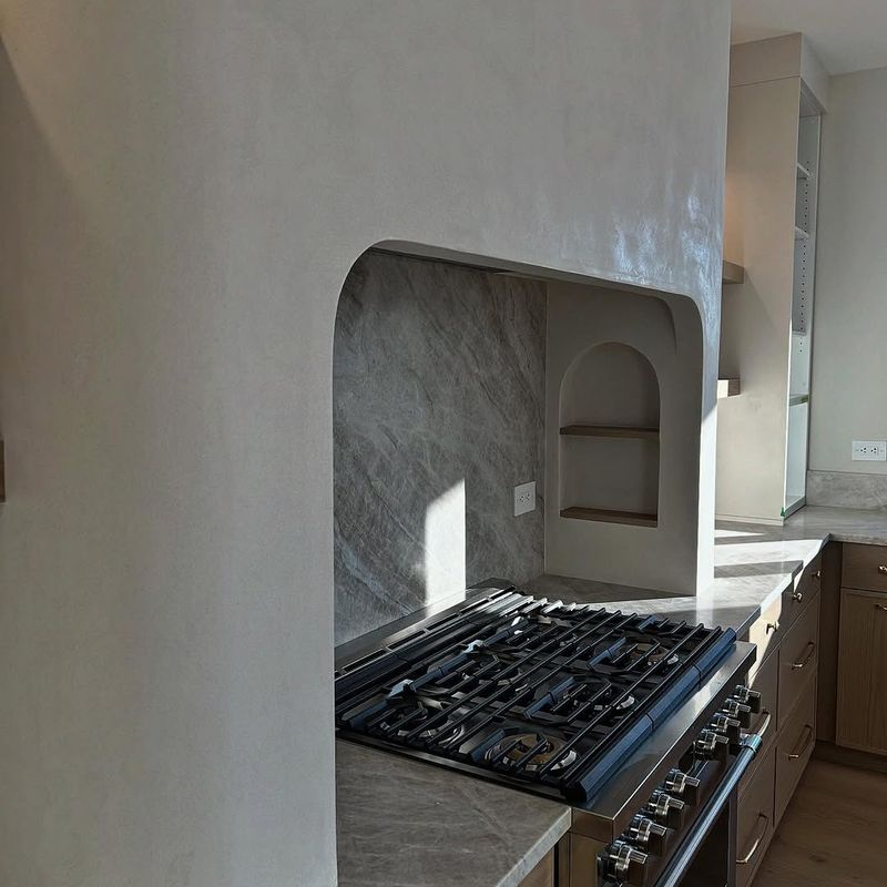 Statement range hoods in plaster or metal