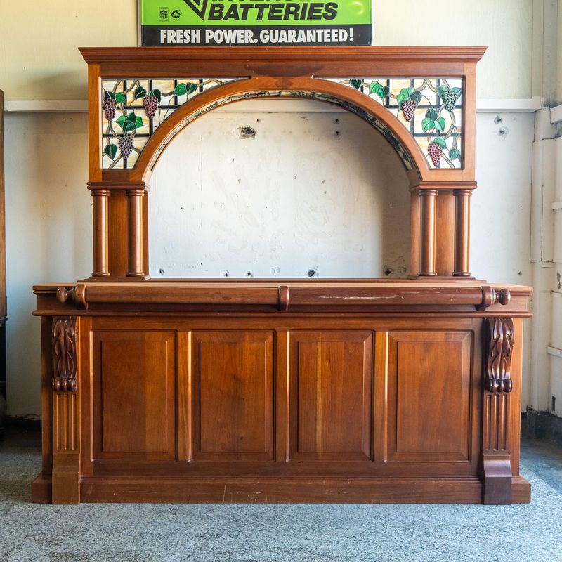 Rich Mahogany Home Bar