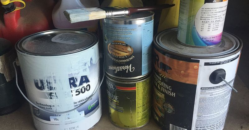 Paint Cans And Art Supplies