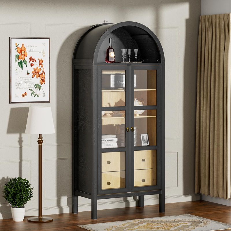 Jet Black Living Room Display