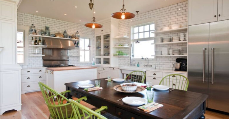 Why You Might Want To Ditch Your Kitchen Island For A Chic Table Instead