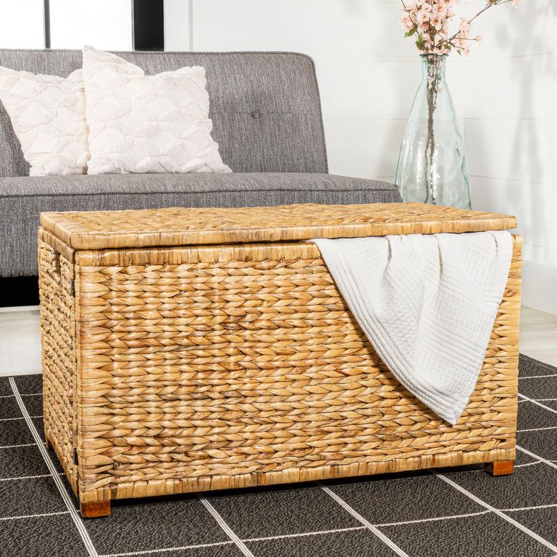 Woven Wicker Storage Trunks