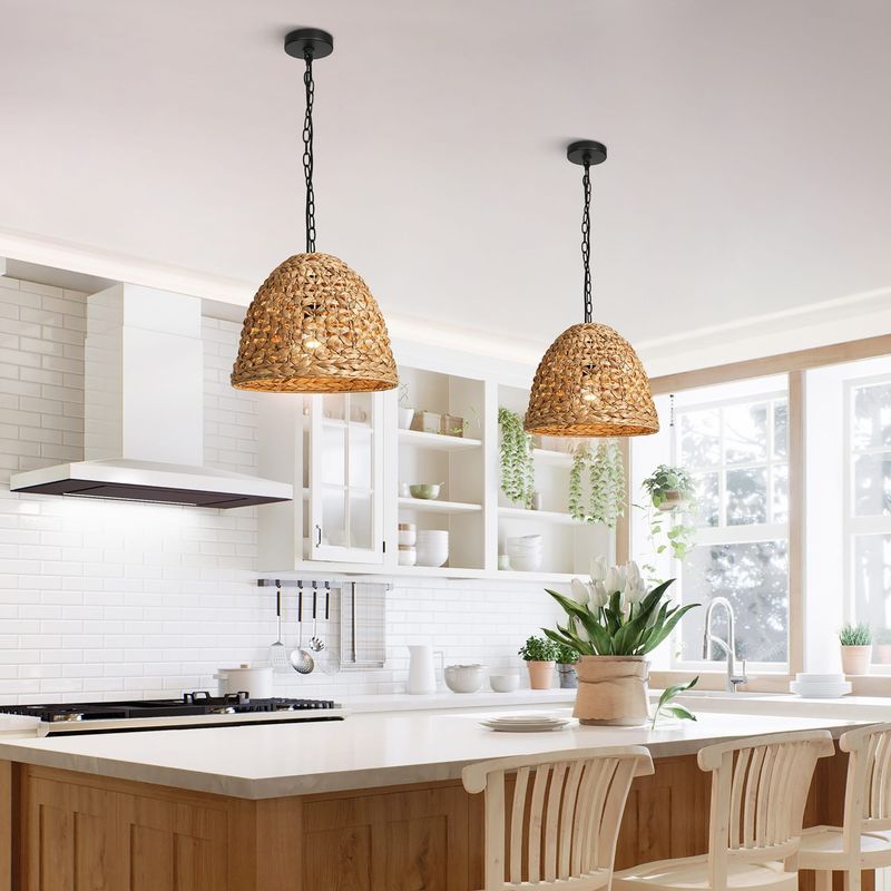 Coastal Wicker Pendant Light