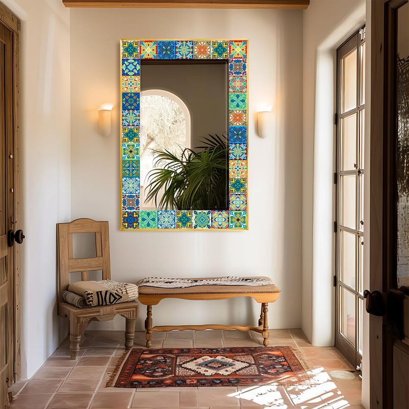 Tin Mirror Reflective Accents