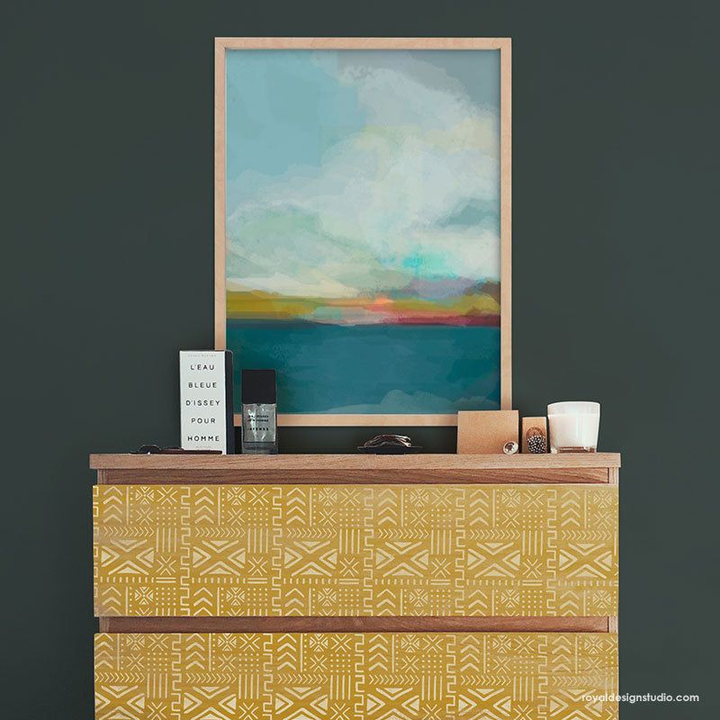 Mud Cloth-Inspired Painted Furniture