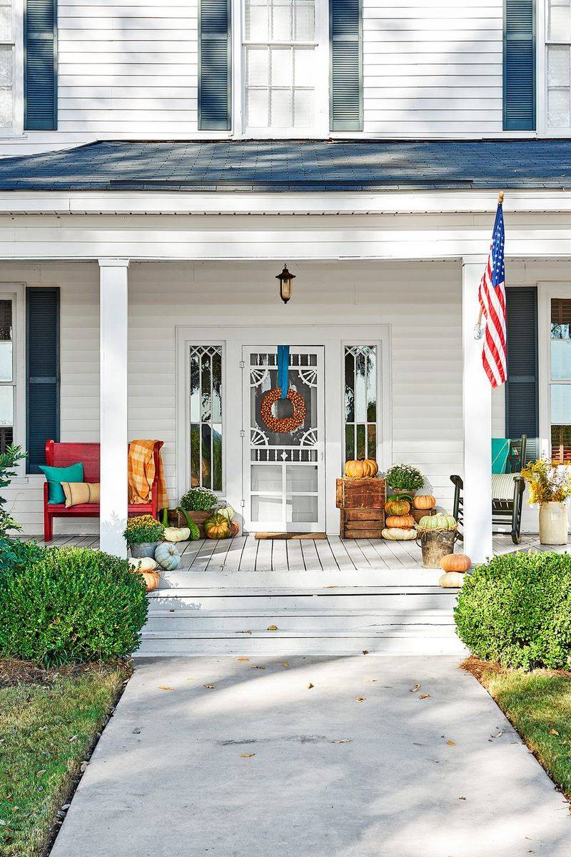Cluttered Porch Furniture
